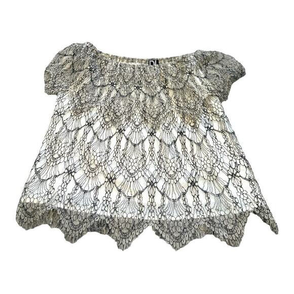 Daily Look - Women's Off Shoulder Lace Blouse Size Small - Picture 9 of 12